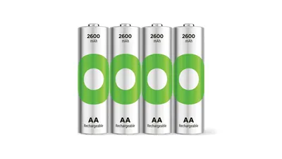 AA Akku GP NiMH 2600 mAh RECYKO, 1,2V 4 Stück
