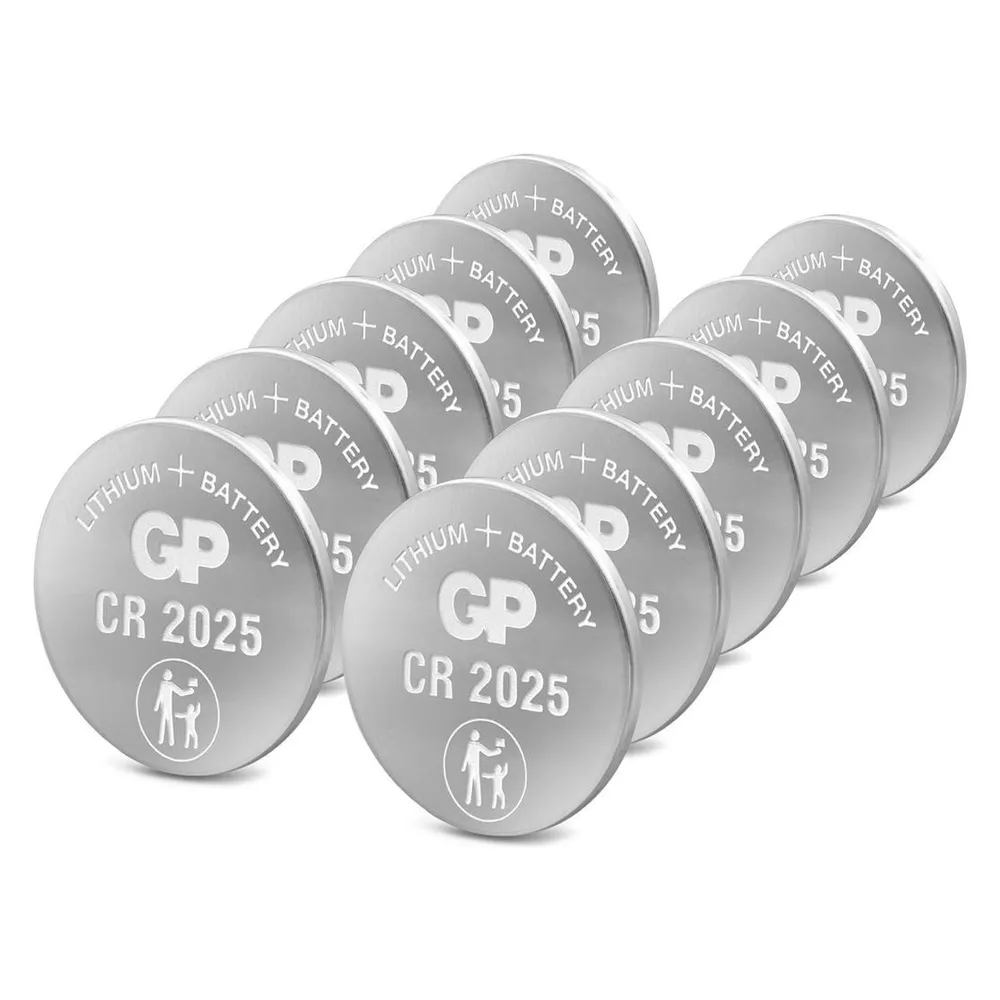 GP Lithium CR2025 Knopfzelle, 3V, 10 Stück