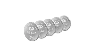 GP Lithium CR2032 Knopfzelle, 3V, 5 Stück