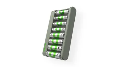 GP USB-Ladegerät E821 Micro (AAA) und Mignon (AA), inkl., 4 x RECYKO AA 2100 mAh, 4 x RECYKO AAA 850 mAh