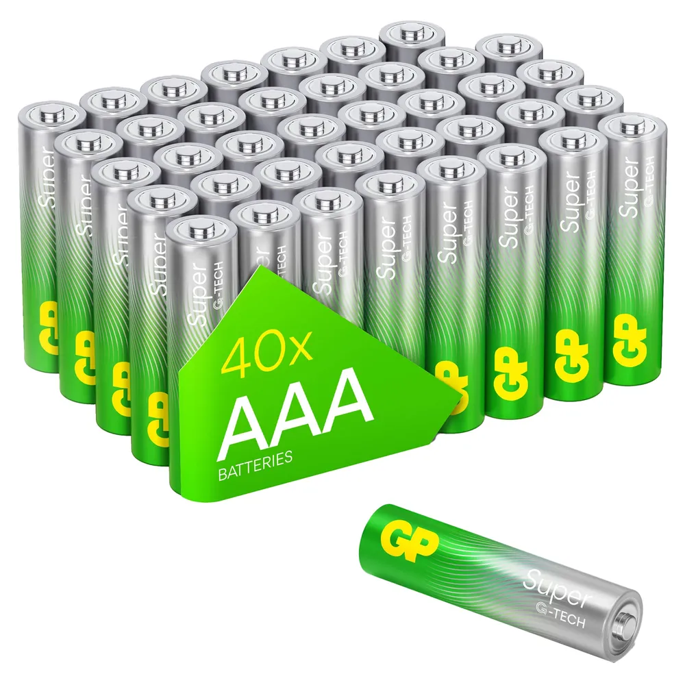 GP Micro-Batterie AAA SUPER Alkaline 40 Stück