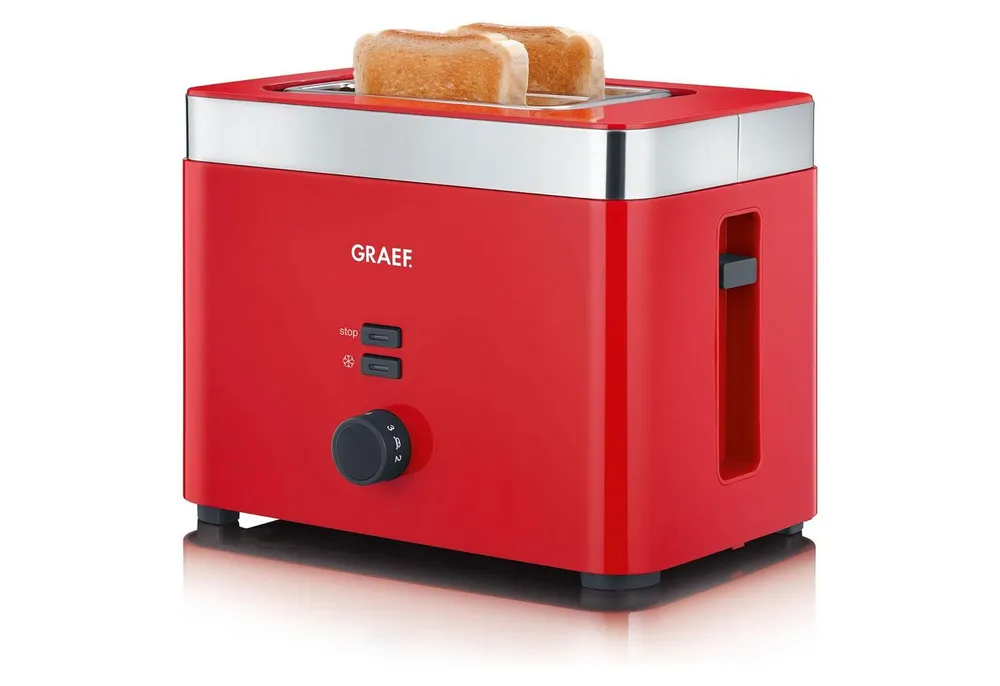 Graef Toaster TO 63 Toaster, Nachhebevorrichtung, Sicherheitsabschaltung, Bräunungsgrad regelbar