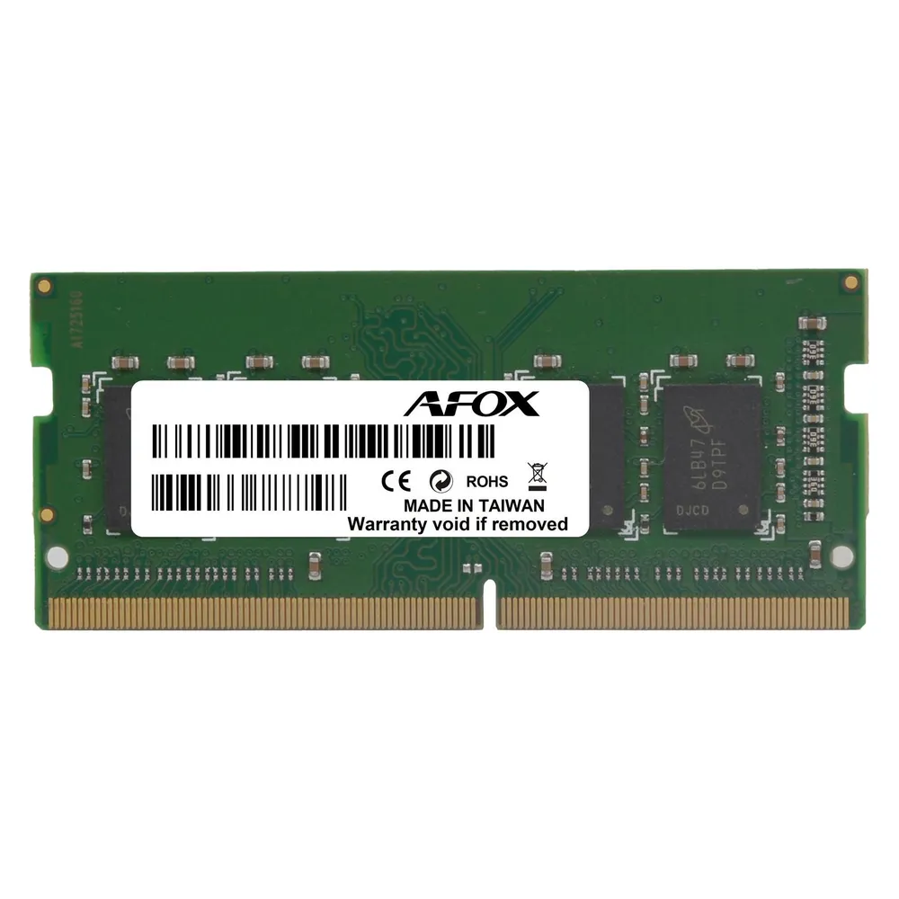 Memoria RAM Afox AFSD38BK1L 8GB 1x8GB DDR3L 1600MHz SO-DIMM 1.35V Single Channel
