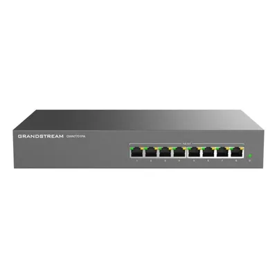 Grandstream GWN7701PA 8-Port Gigabit PoE+ 16Gbps Unmanaged Wand-Switch