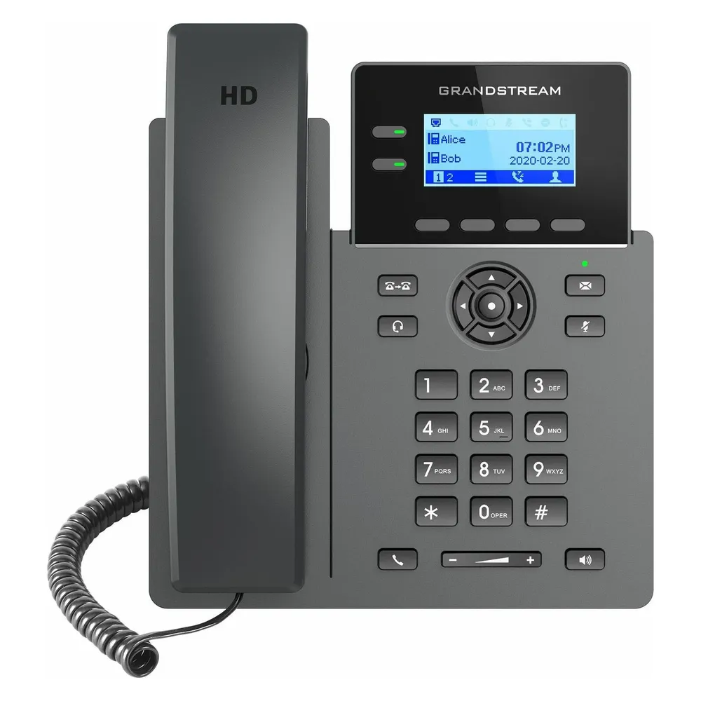 Grandstream SIP GRP-2602P Carrier-Grade IP-Phone with PoE - VoIP-Telefon - Switch
