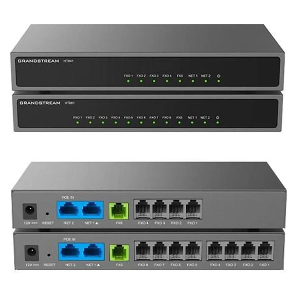 Grandstream Routeur adaptateur SIP 4 FXO 2 Ethernet Giga