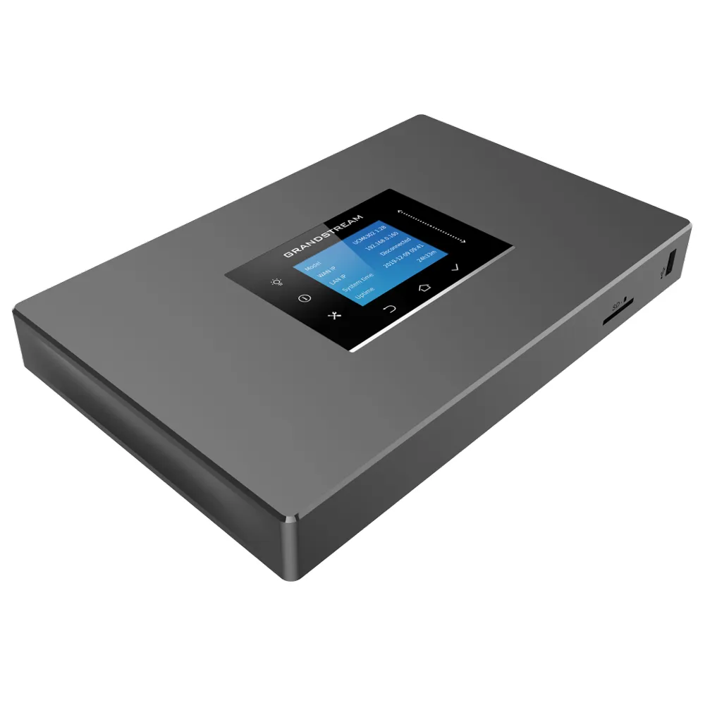 Grandstream UCM6301 IP-PBX-Telefonzentrale, 500 Benutzer, SD, Schwarz, SIP, 100–240 V