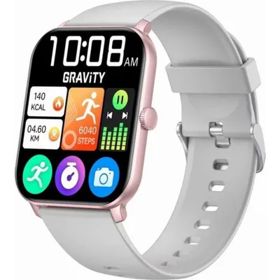 Gravity GT36-2 Bluetooth GPS 45mm Roségold Grau IP68 Stressmessung