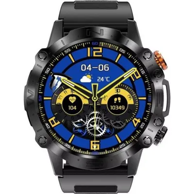 Gravity GT20-7 Bluetooth 1,43" Schwarz Einheitsarmband IP68 Wasserdicht