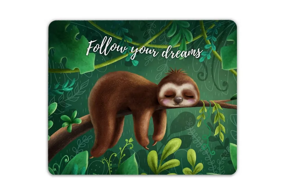 GRAVURZEILE Mauspad im Follow your Dreams Design - Bedrucktes Mousepad -, Geschenk für Familie & Freunde