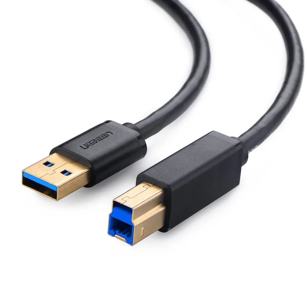 Ugreen Us210 USB 3.0 Druckerkabel auf USB Typ-B 2m Schwarz