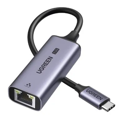 Ugreen USB-C auf RJ45 2.5G Ethernet Adapter, Grau, Männlich, USB Typ C