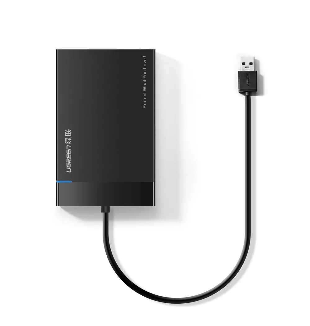 Ugreen 30847 2,5″ SATA USB 5 Gbit/s Schwarzes Gehäuse mit 6 TB Unterstützung