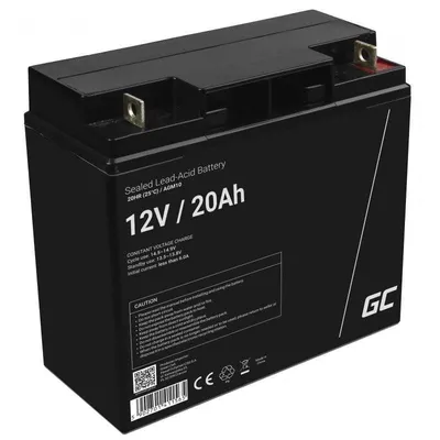 Wiederaufladbare Batterie Green Cell AGM10 20000 mAh 12 V versiegelt schwarz