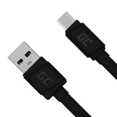 Kabel Green Cell KABGC03 USB A auf USB C 0,25 m Schwarz 0,48 Gbit/s