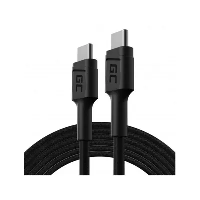 Kabel Green Cell KABGC29 USB C zu USB C 2 m Schwarz 60W