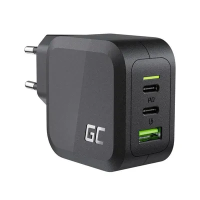 Ladegerät Green Cell CHARGC08 65W USB-C Power Delivery Quick Charge 3.0 Schwarz