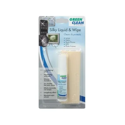 Reinigungsset Bildschirm und Optik Greenclean LC-1000 Antistatik 20ml Tuch 25x25cm