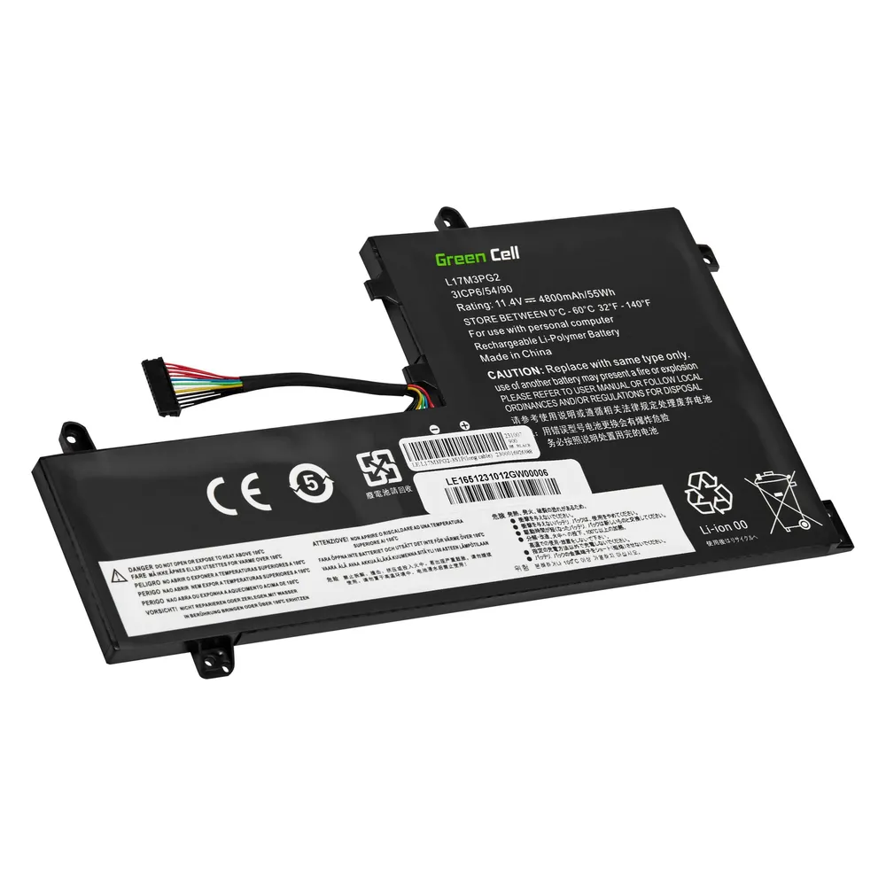 GreenCell Laptop-Batterie (gleichwertig mit: Lenovo L17C3PG1, Lenovo L17L3PG1, Lenovo L17M