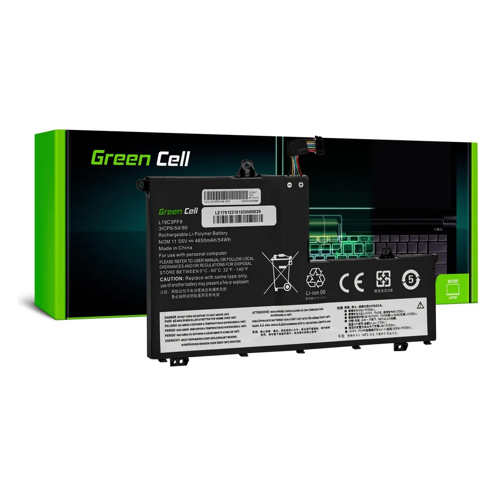 GreenCell Laptop Battery for Lenovo ThinkBook 14-IIL 14-IML 15-IIL 15-IML - 4650mAh