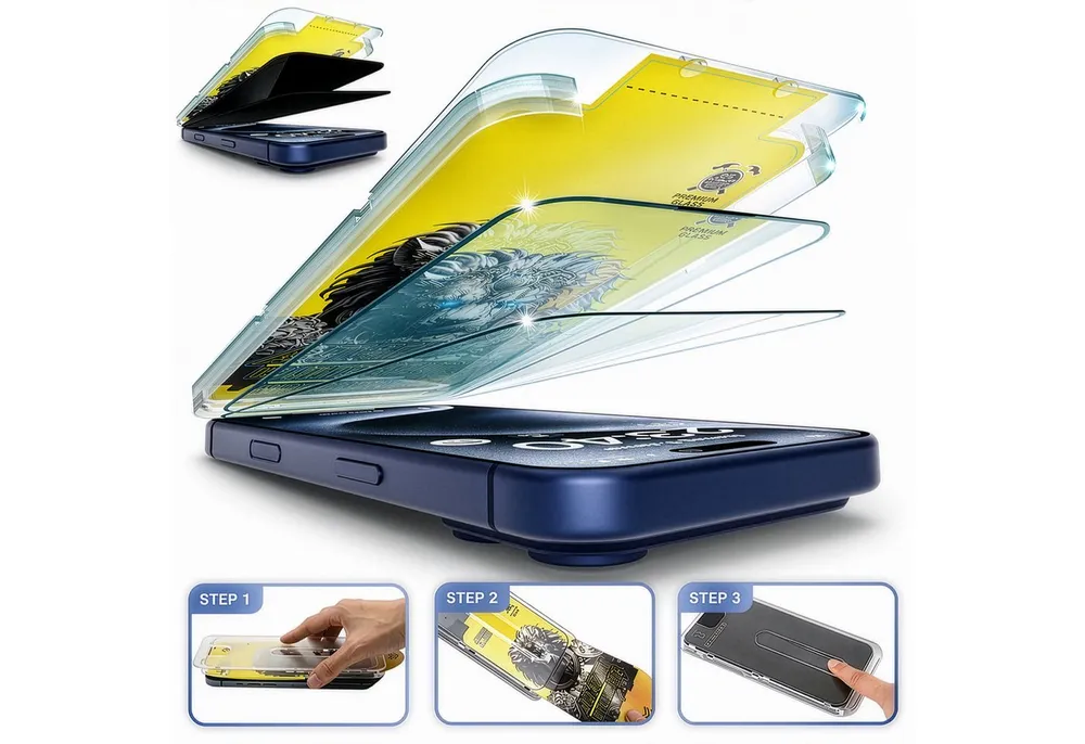 GreenHec Displayschutzglas Panzerfolie Sichtschutz iPhone 17 16 15 14 13 Pro Max Air Schutzfolie für iPhone 16 Pro, Spar-Set, 9H Glas Displayschutz Anti-Spy transparent, dünn 2er- Pack Schutz