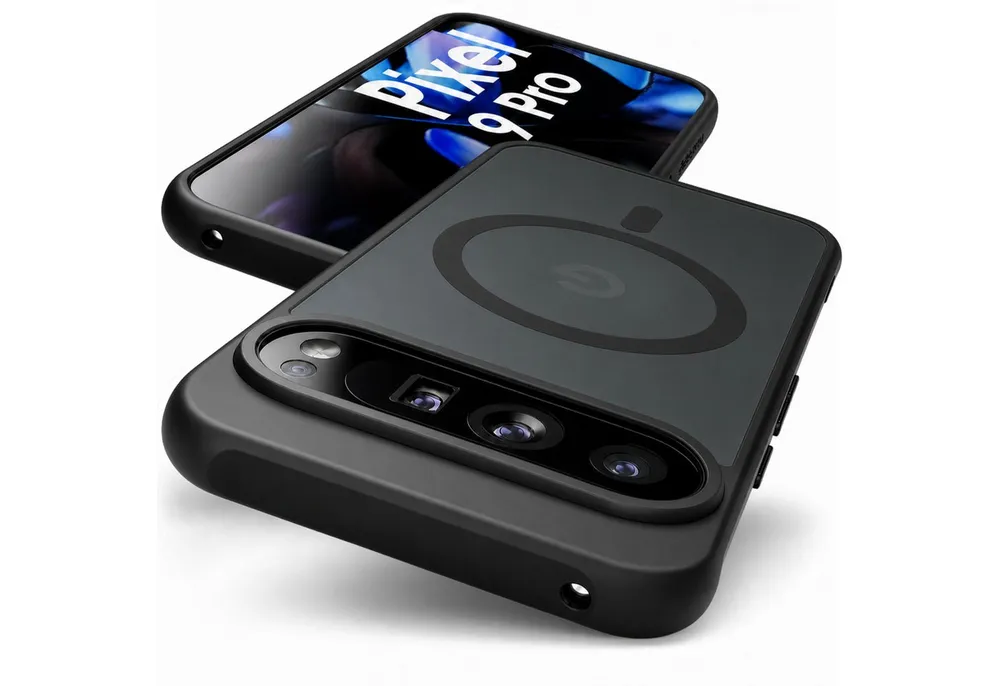 GreenHec Handyhülle Hülle Google Pixel 10 9 8 7 6 Pro XL MagSafe Case 9a 10a Magnet Schutz 7 Zoll, Cover Schwarz Magnetisch Handyhülle Pixelsnap Black Stoßfest Dünn Matt