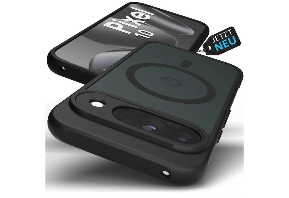 GreenHec Handyhülle Hülle Google Pixel 10 9 8 7 6 Pro XL MagSafe Case 9a 10a Magnet Schutz 7 Zoll, Cover Schwarz Magnetisch Handyhülle Pixelsnap Black Stoßfest Dünn Matt