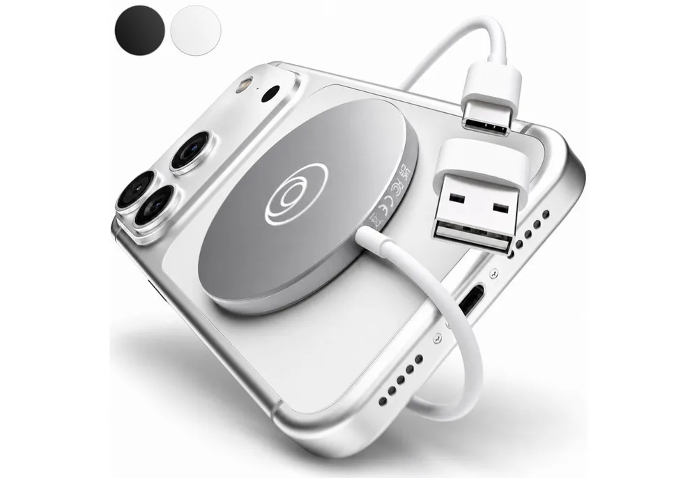 GreenHec MagSafe Ladegerät für Apple iPhone 17 16 15 14 13 12 Pro Max Induktive Wireless Charger (0,00 mA, Set, Magnetic MagPad + USB-A Adapter, 15w Wireless Charger Ladestation Kabellose Induktionsladegerät Ladepad)