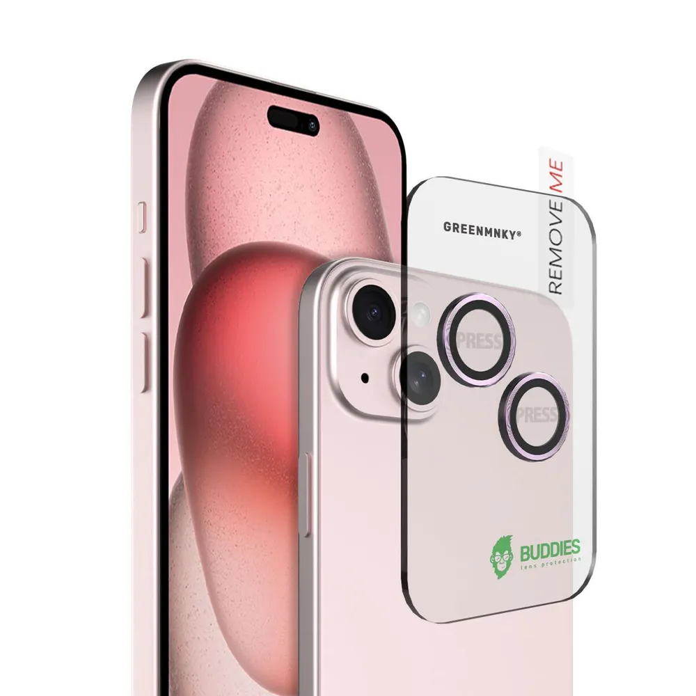 BUDDIES für iPhone 15/15 Plus, Pink