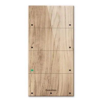 Grenton Touch Panel/ 8 Touchbereiche/ Tf-Bus/ Helle Holzfront