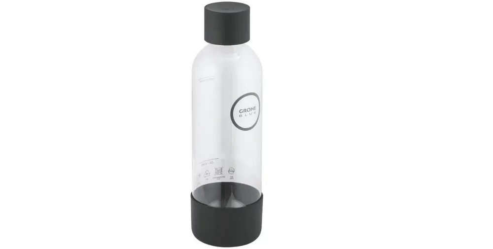 Grohe Wassersprudler Blue Fizz Ersatz-Wasserflasche, schwarz (41250K00)