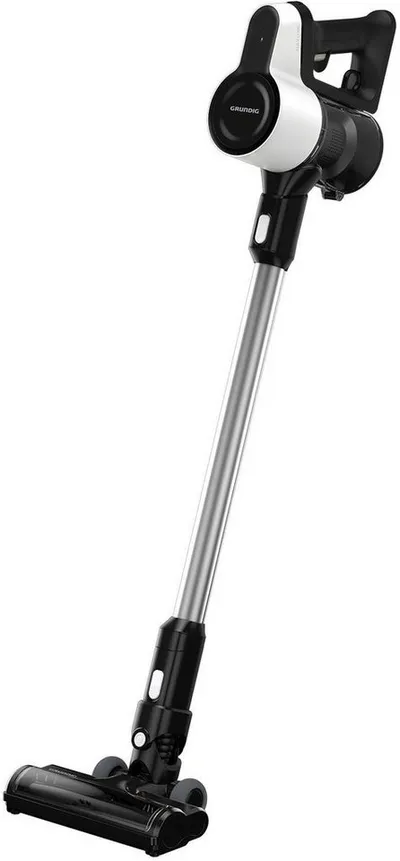 Grundig Akku-Hand-und Stielstaubsauger VCP 4130, 45min Akkulaufzeit, 2 Saugkraftstufen, 110 W, beutellos, Kabelloser 2‑in‑1 Akku‑Staubsauger mit 21,6V & 45 Min Laufzeit