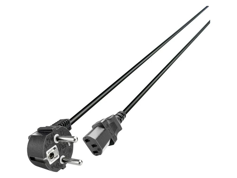 GRUNDIG Kaltgerätekabel, 2 m, schwarz