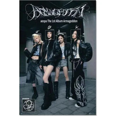 Poster Aespa Armageddon Gruppe Erik 61 x 61 cm Hochglanzpapier