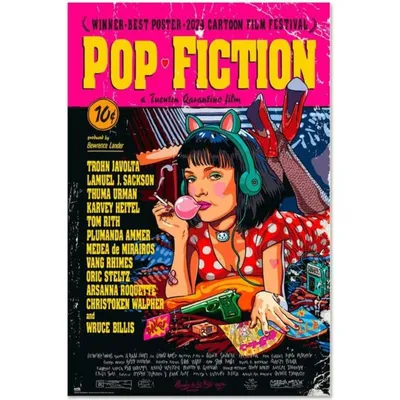 Poster Pop Fiction offizielles Grupo Erik 91,5 x 61 cm