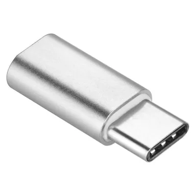 Gsm City Converter OEM Adapter Micro USB (female) to Type C (male) silver