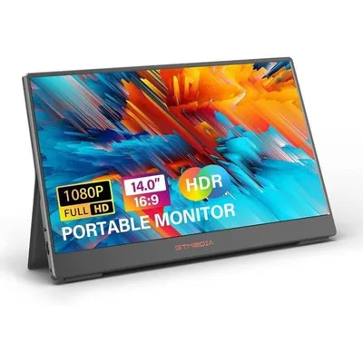 Monitor GTmedia 14" FullHD 60Hz IPS FreeSync HDR VESA Portabel