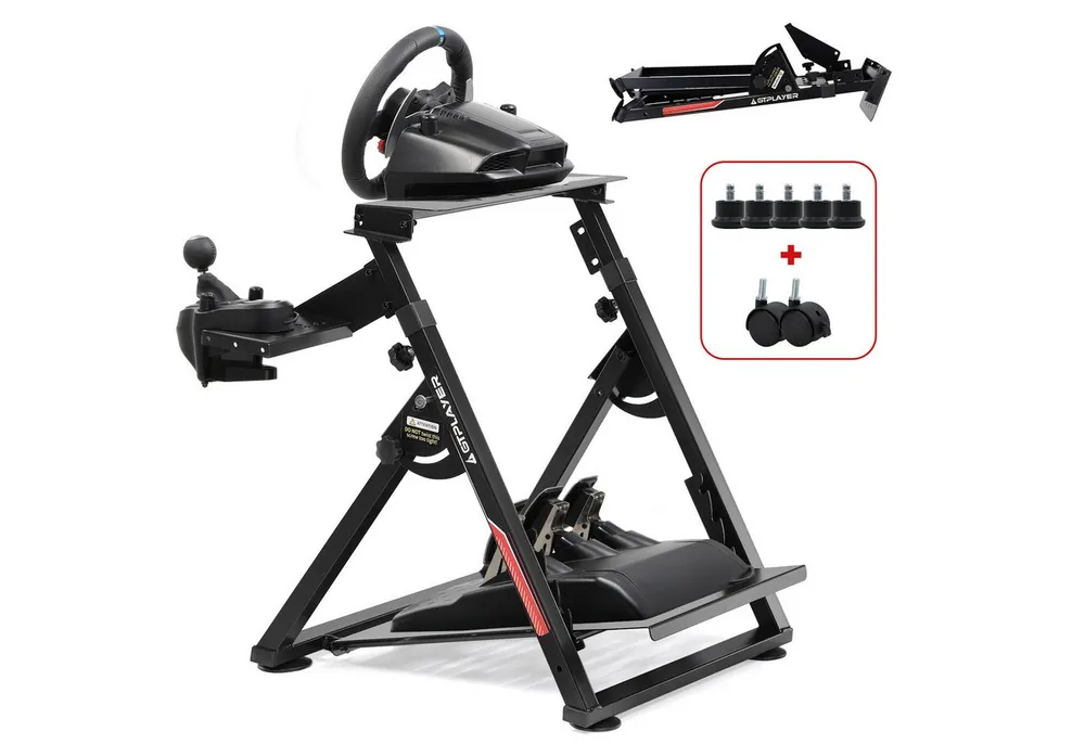 GTPLAYER Lenkradständer Lenkrad Gaming Wheel Stand für Logitech Controller (Neigungsverstellbares Gestell PS4 Xbox PC PS5)