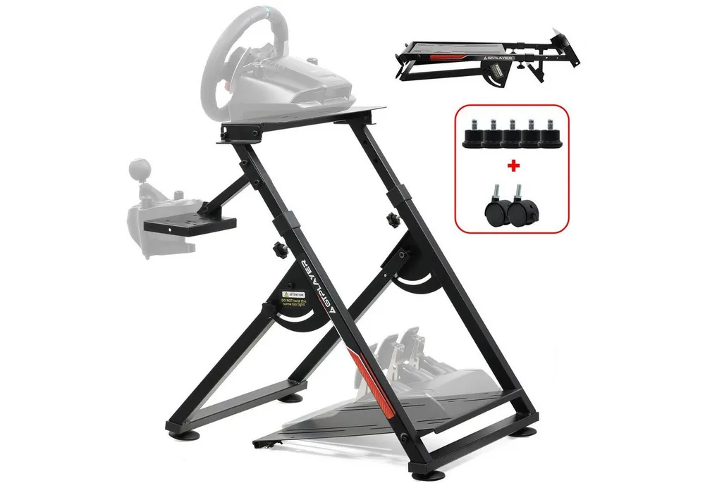 GTPLAYER Lenkradständer Lenkrad Gaming Wheel Stand für Logitech Controller (Neigungsverstellbares Gestell PS4 Xbox PC PS5)