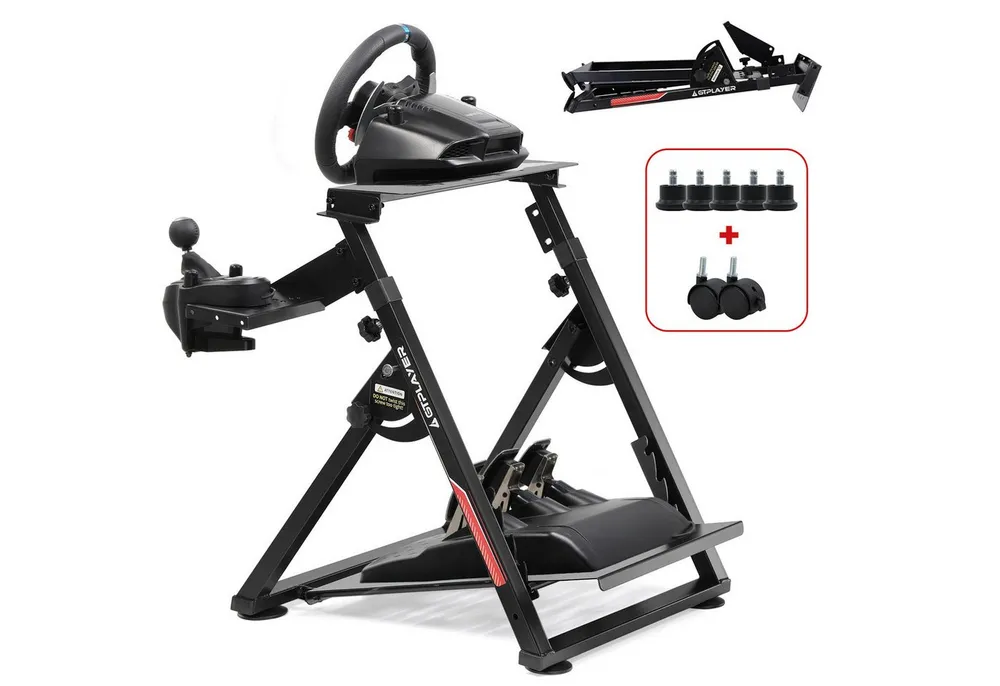 GTPLAYER Lenkradständer Lenkrad Gaming Wheel Stand für Logitech Controller (Neigungsverstellbares Gestell PS4 Xbox PC PS5)