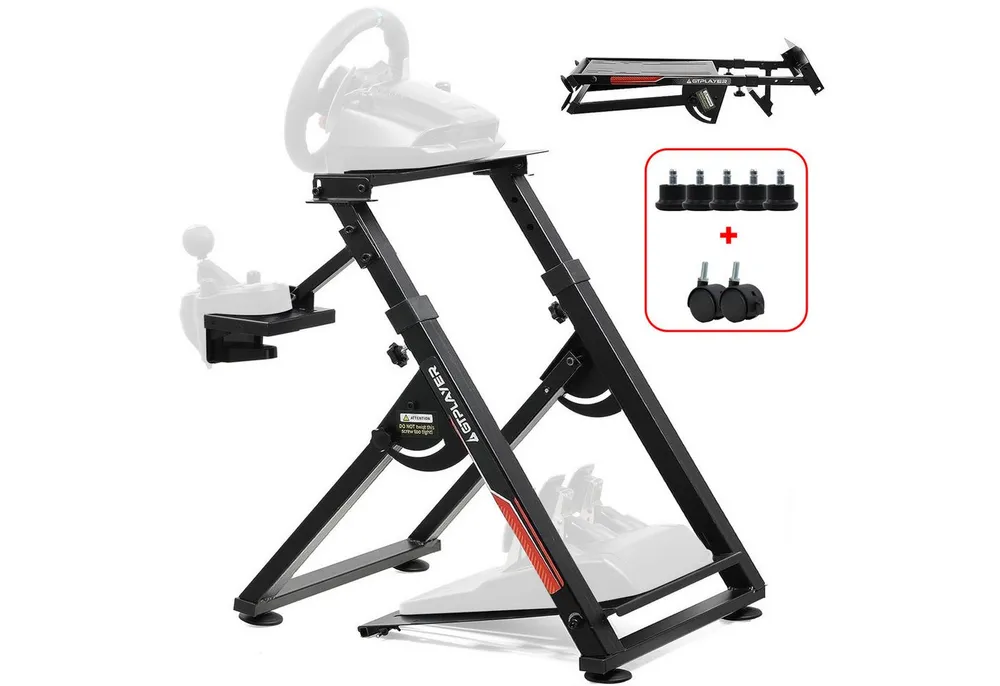 GTPLAYER Lenkradständer Lenkrad Gaming Wheel Stand für Logitech Controller (Neigungsverstellbares Gestell PS4 Xbox PC PS5)