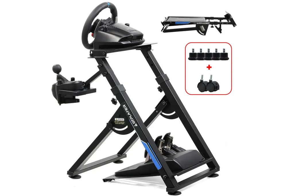 GTPLAYER Lenkradständer Lenkrad Gaming Wheel Stand für Logitech Controller (Neigungsverstellbares Gestell PS4 Xbox PC PS5)