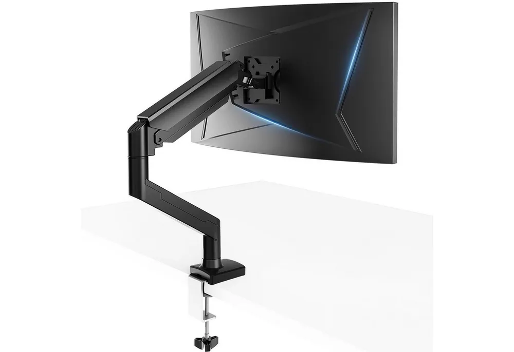 GTPLAYER Monitor-Halterung monitor arm monitorhalter für 13 bis 32 Zoll Bildschirme, Hält 2~10 kg, (Höhenverstellbare mit Neigungen, Schwenken, Dreht, VESA 75 & 100 mm)