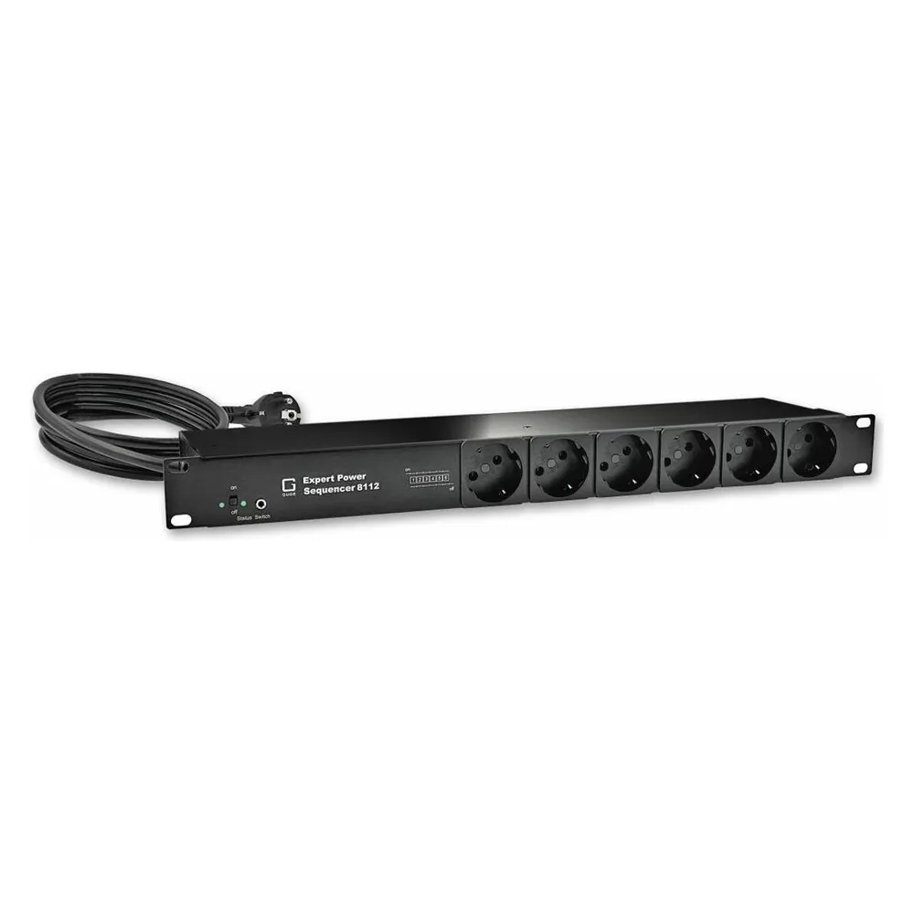 Gude 8112-4 Expert Power Sequencer 6x protective contact with surge protection and mains filter