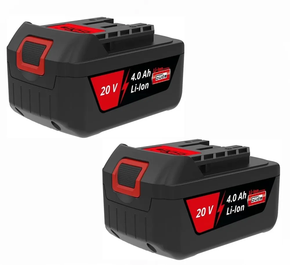 Güde 2 Stk. Ersatz Akku für Powertec Garden Akku Rasenmäher PT 43 Li Akkupacks