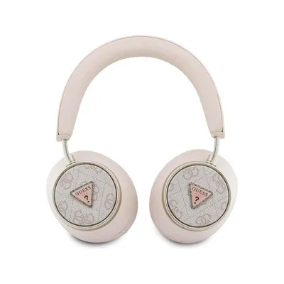 Guess 4G Triangle Logo Bluetooth Kopfhörer kabellos mit ANC, rosa