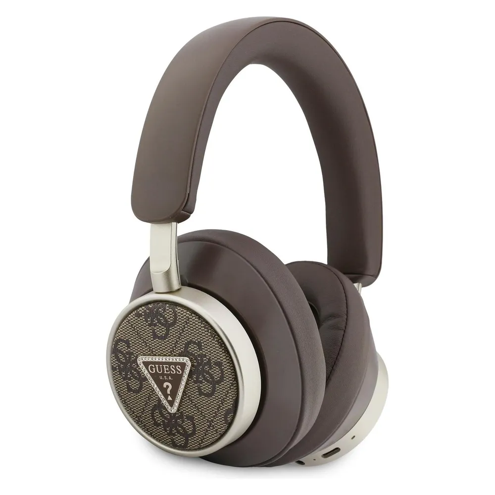 Guess GUBHC15P4MRCTW Bluetooth Kopfhörer Supraaural mit ENC und Bluetooth 5.4 Braun