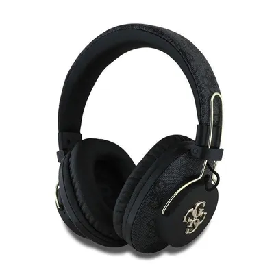 Guess Metal 4G Logo Bluetooth Kopfhörer kabellos Bluetooth 5.3 ANC Schwarz Gold
