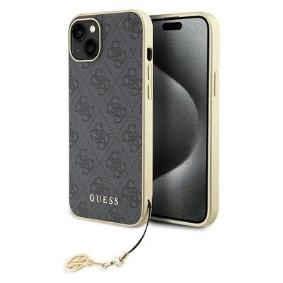 Guess GUHCP15MGF4GGR iPhone 15 Plus 6.7" szary/grey hardcase 4G Charms Collection