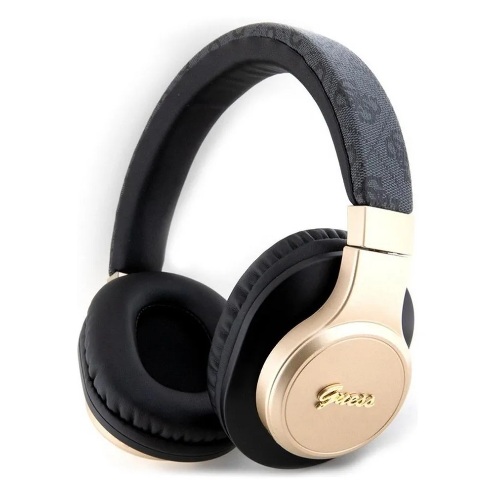 Guess Wireless Leather Headphone with Metal Logo (32 h, Kabellos)